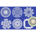 Lot de 6 pochoirs Mandala 20x20 cm