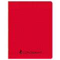 Cahier Agrafé 17 X 22 Cm 96p Séyès 70g Pp Rouge