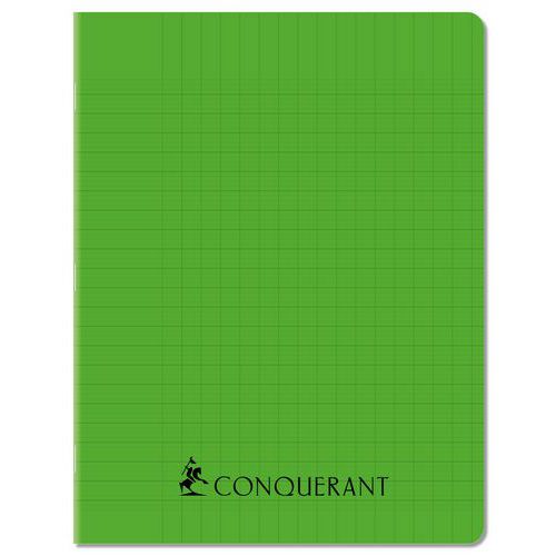 Cahier agrafé 17 x 22 cm 96p séyès 70g PP vert