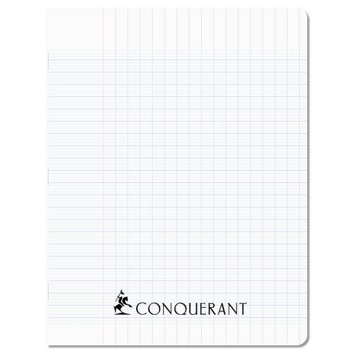 Cahier agrafé 17 x 22 cm 96p séyès 70g PP incolore