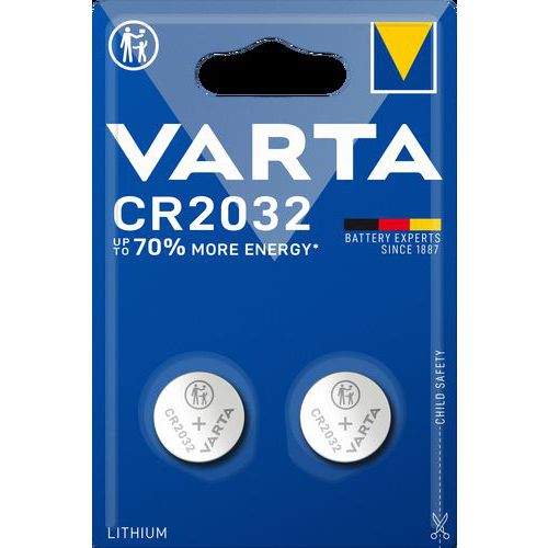 Pile bouton lithium 3V Varta CR2032