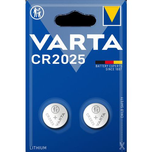 Pile bouton lithium 3V Varta CR2025