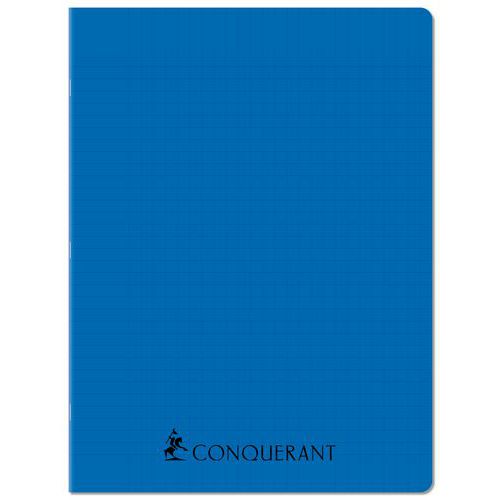 Cahier agrafé 24 x 32 cm 96p séyès 70g PP bleu