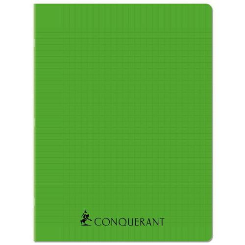 Cahier agrafé 24 x 32 cm 96p séyès 70g PP vert