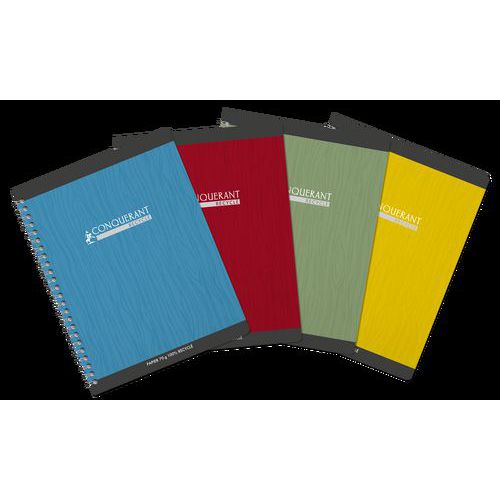 Cahier carte papier 100% recyclé 17x22 cm 70g 180 pages - Conquerant