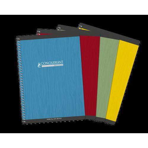Cahier carte papier 100% recyclé 21x29.7 cm 70g 180 pages - Conquerant