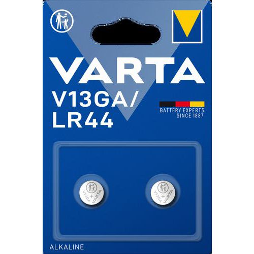 Pile bouton - réf. LR44 - Varta