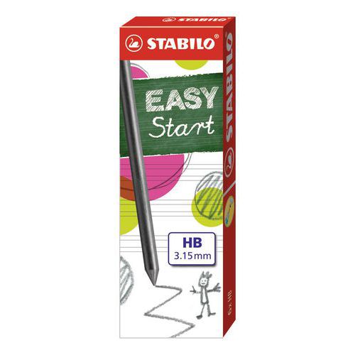 Etui 6 mines hb 3,15 mm easyergo - Stabilo