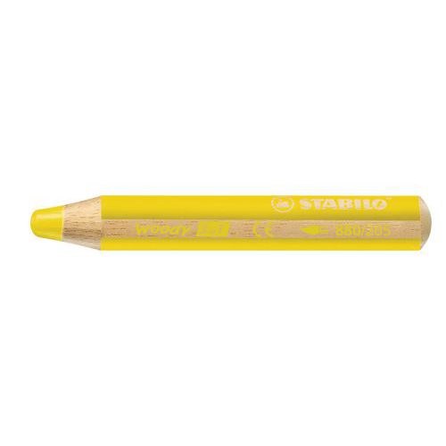 Crayon multi-talents STABILO woody 3in1 - jaune