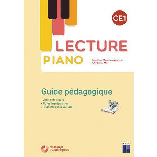 Lecture Piano Ce1 - Guide Pedagogique + Cd-rom