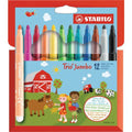 Pochette 12 feutres trio jumbo - Stabilo