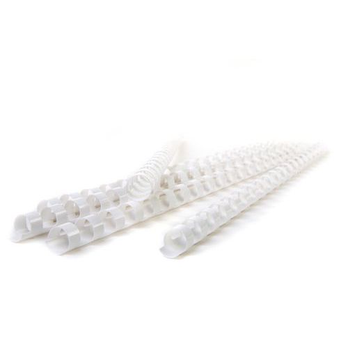 100 Peignes À Relier 8 Mm - Blanc
