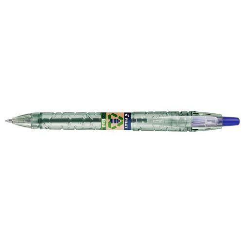 Stylo bille rétractable B2P Ecoball - bleu