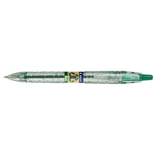 Stylo bille rétractable B2P Ecoball - vert