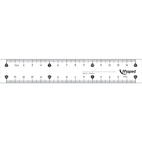 Règle plate 15 cm classic - Maped