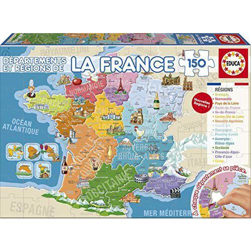 Puzzle Régions Et Départements De France