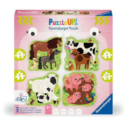 Puzzle Up! 2 ans les animaux de la ferme - Ravensburger
