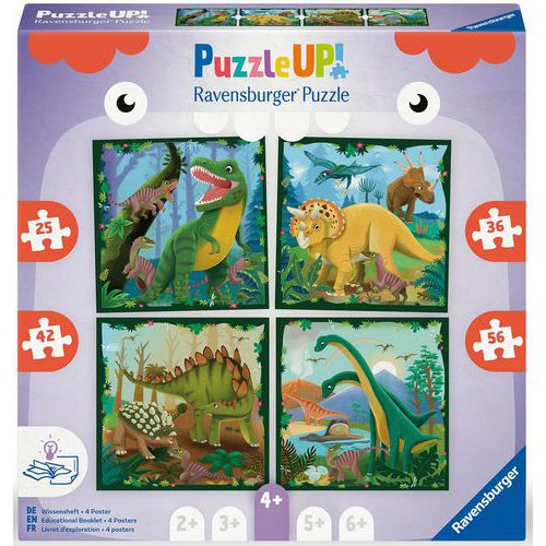 Puzzle Up! 4 Ans Les Dinosaures