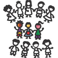 Cadres personnages (36 pièces) - Roylco