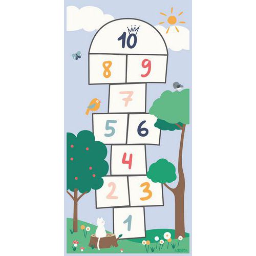 Tapis De Jeu Marelle Vinyle 1x2m