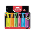 Pochette 6 gros fluo couleurs assortis - Maped