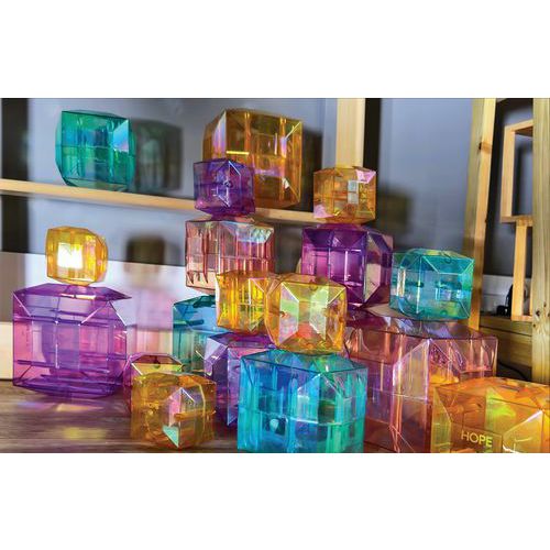 Cube À Facettes Lumineux - Lot De 12 - Hope Education
