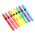 Lot de 8 Pochette 8 stylos fluo assortis pointe biseautée - Pichon