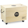Caisse a roulettes planchettes bois - Sapin Malin